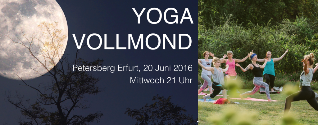 Vollmond Yoga Perternsberg Erfurt 2016 Banner